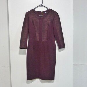 ANTONIO MELANI BURGUNDY DRESS SIZE 6